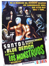 El Santo a Blue Demon proti příšerám